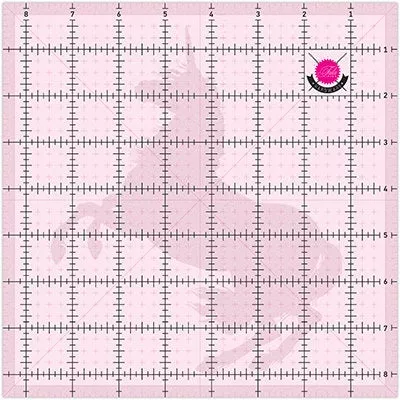 Tula Pink 6.5" Square Ruler with Unicorn