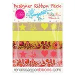 Tula Pink Fairy Flakes in Moonbeam Designer Pack Renaissance Ribbons