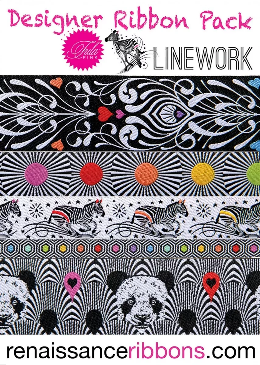 Tula Pink LineWork Ribbon Pack