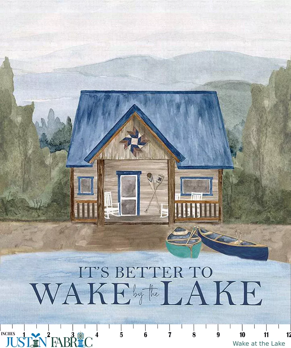 Wake at the Lake Panel by Tara Reed | Riley Blake Designs