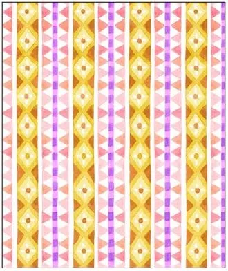 Wanderlust - Geometric Stripe - Per Yard - by Stephanie Peterson Jones - P&B Textiles - Multi - WLUS 04617 MU