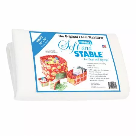 White 36in x 58inSoft and Stable 100% Polyester Stabilizer byAnnie