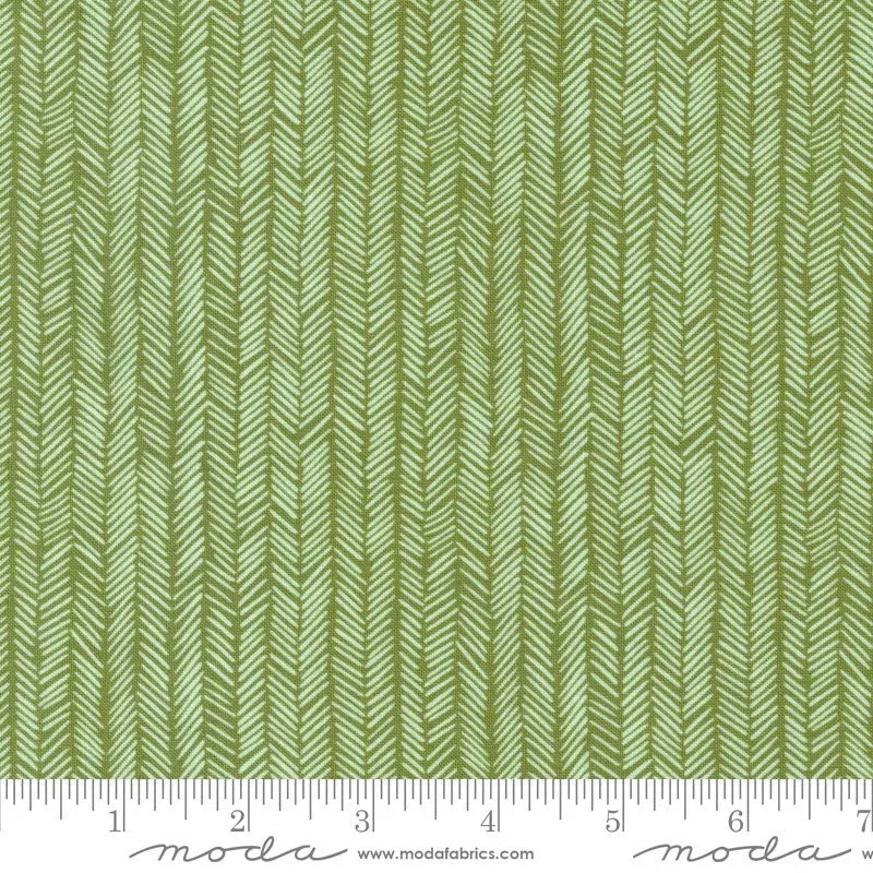 Willow Herringbone Leaf Yardage 36068-21 by 1 Canoe 2 for Moda Fabrics Sold in 1/2 yard increments