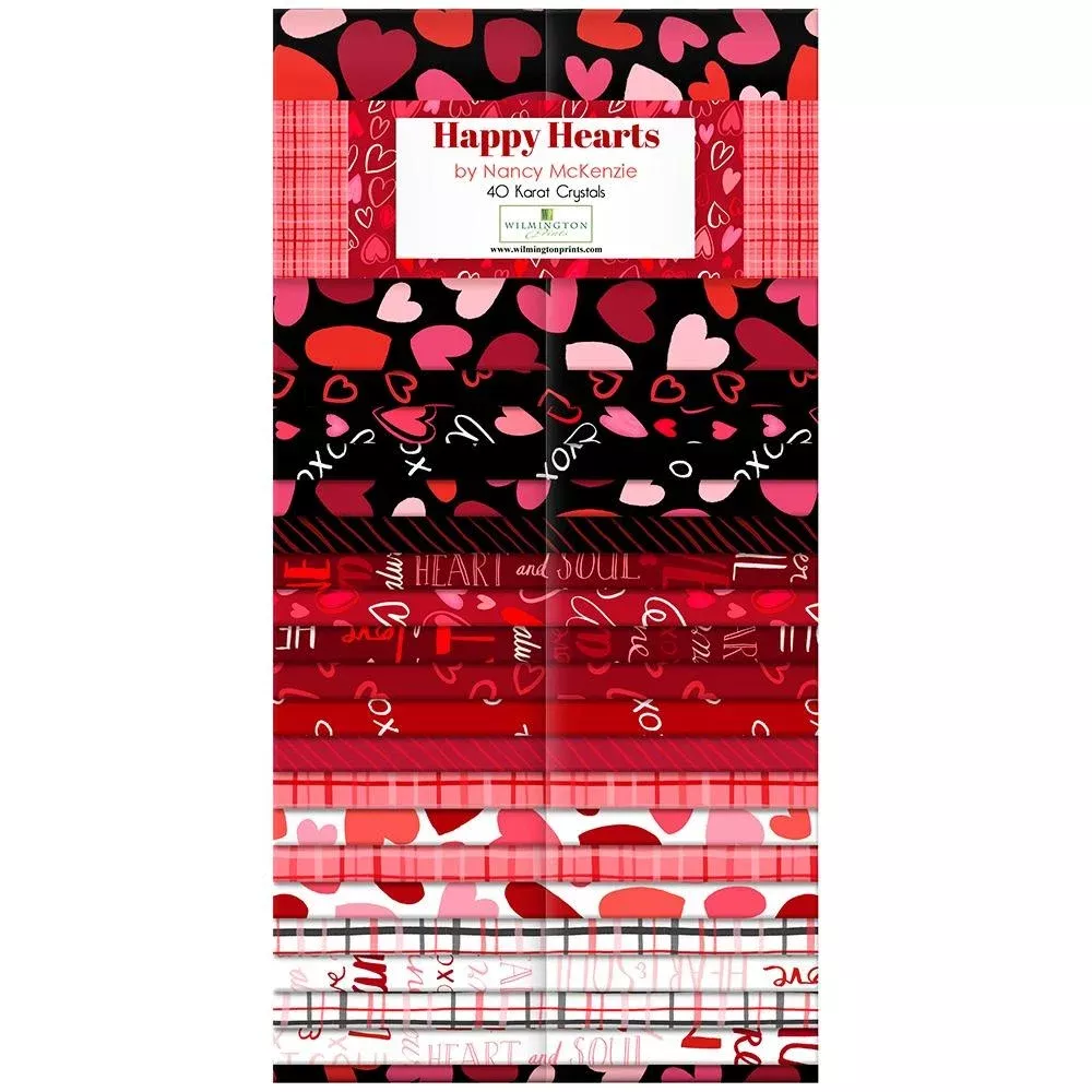 Wilmington Prints - Happy Hearts - 2 1/2” Strips