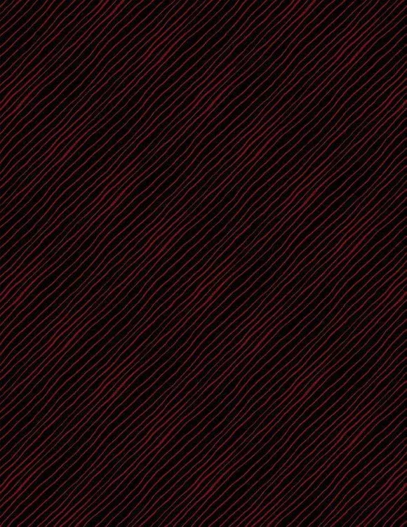 Wilmington Prints - Happy Hearts - Diagonal Stripe Black
