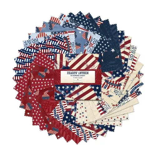 Wilmington Prints - Hearts’ Anthem 5” Stacker
