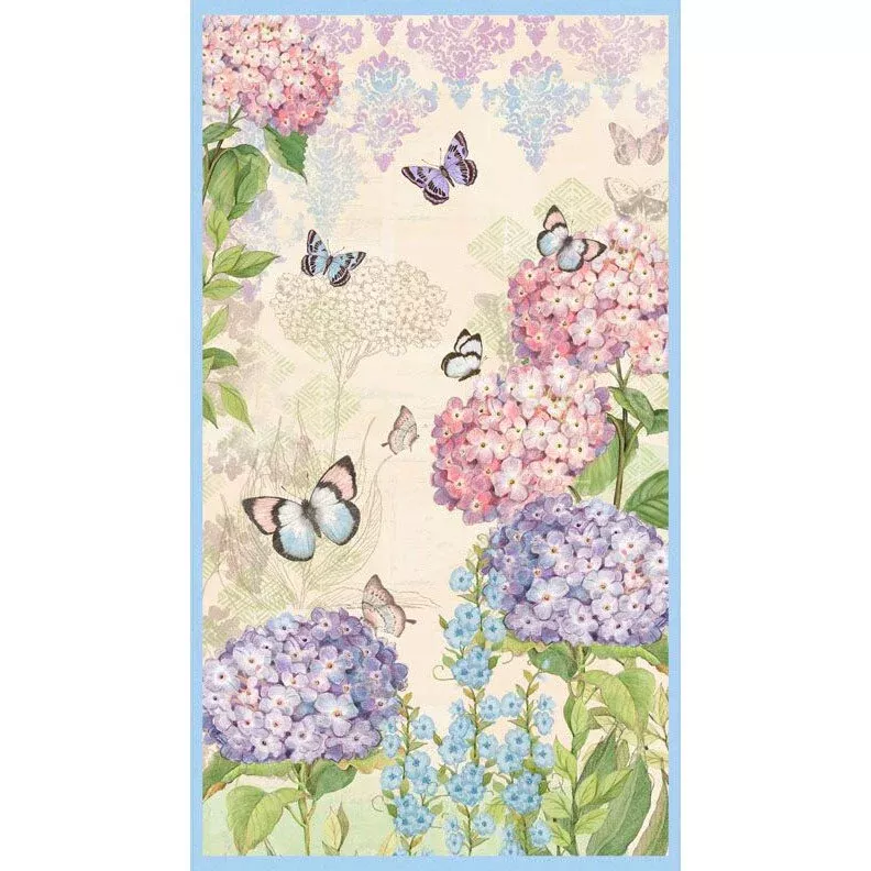 Wilmington Prints - Hydrangea Mist Panel