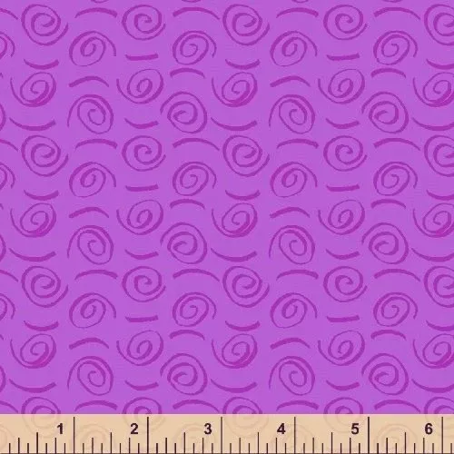 Windham Fabrics - Fiesta Swirls in Mulberry