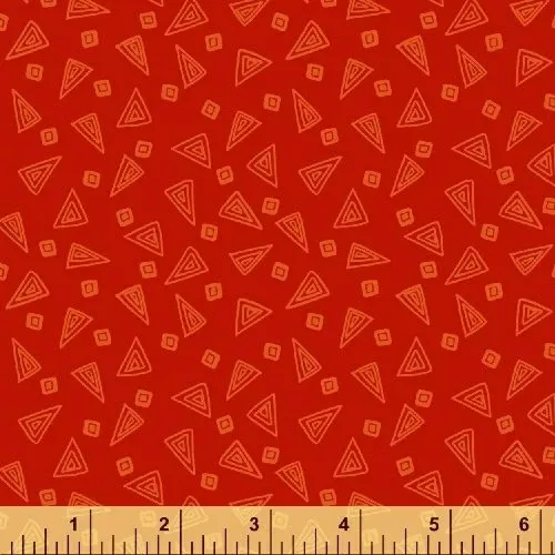 Windham Fabrics Fiesta Triangles in Scarlet