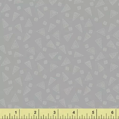 Windham Fabrics - Fiesta Triangles in Slate Gray