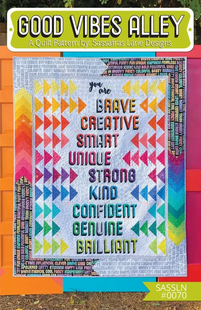 Windham Fabrics - Good Vibes Alley Kit-Pattern by Sassafras Lane