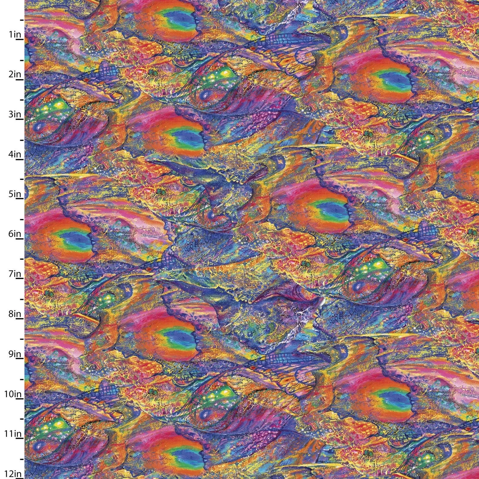 Wings of Joy Digital Wings 14963-MULTICotton Woven Fabric