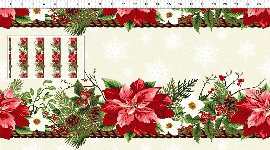 WINTER TWIST 2WT1 RED POINSETTIA BORDER
