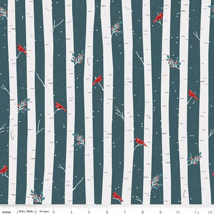 Winterland - Main- Midnight - per yard -by Amanda Castor for Riley Blake Designs - Winter, Snow - C10710-MIDNIGHT