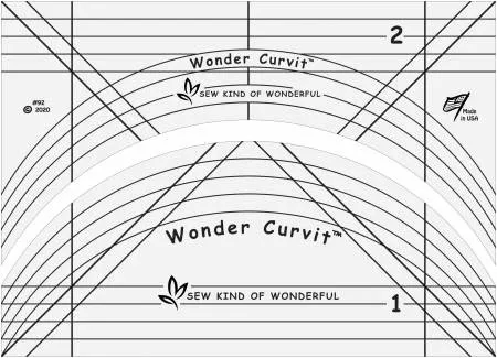 Wonder Curvit Longarm Quilting Ruler by Sew Kind of Wonderful