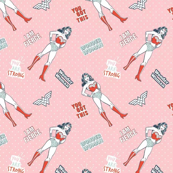 Wonder WomanWords of Affirmation Light Pink