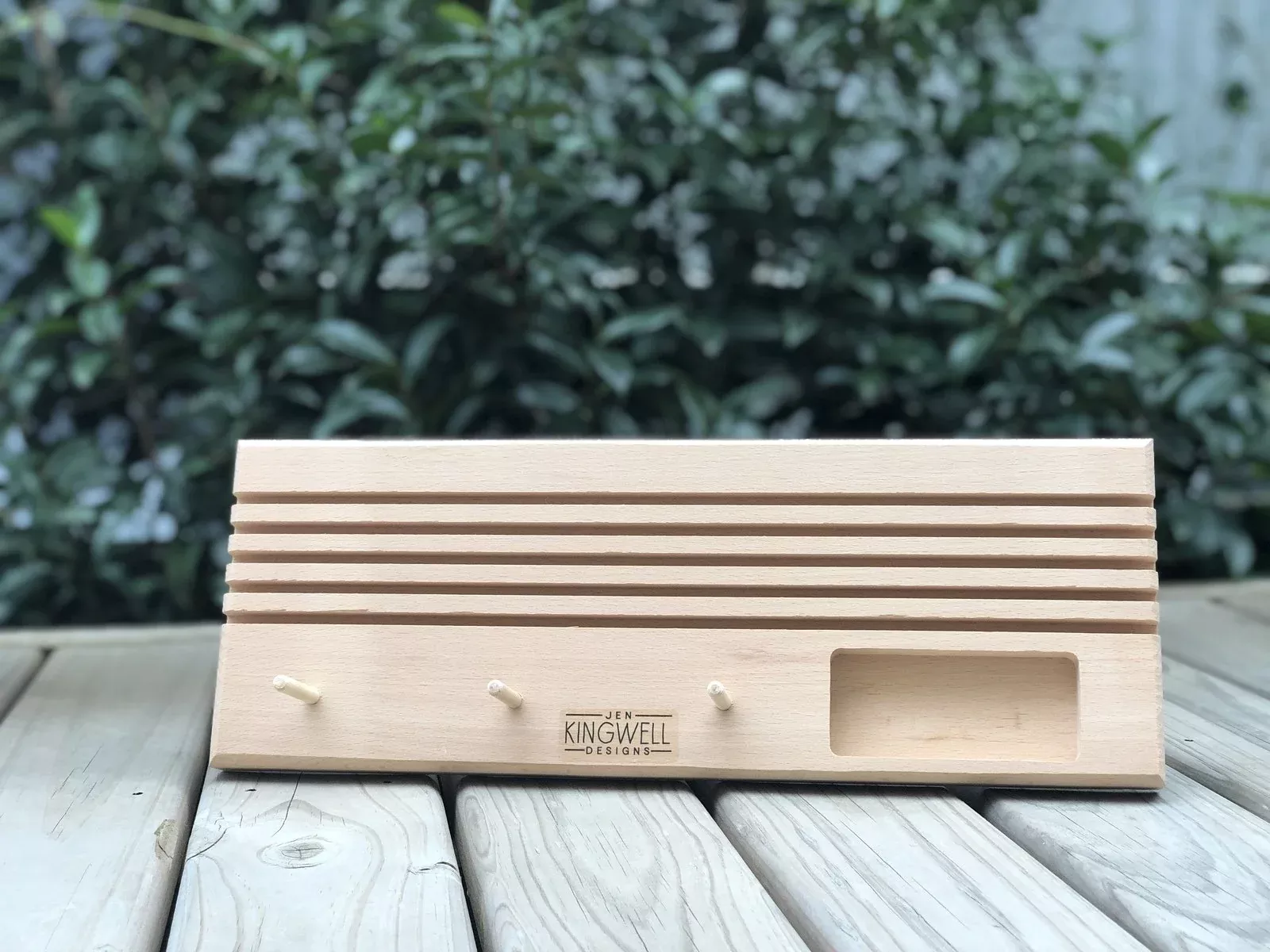 Wooden Ruler Stand by Jen Kingwell Designs