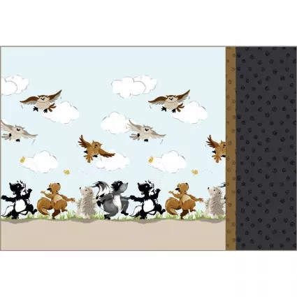 Woodland Friends Easy Burrito Pillowcase Kit