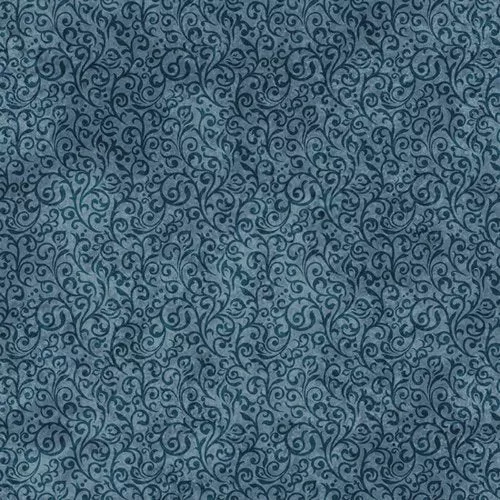Woodland Spirit - Blue Scroll - from QT Fabrics