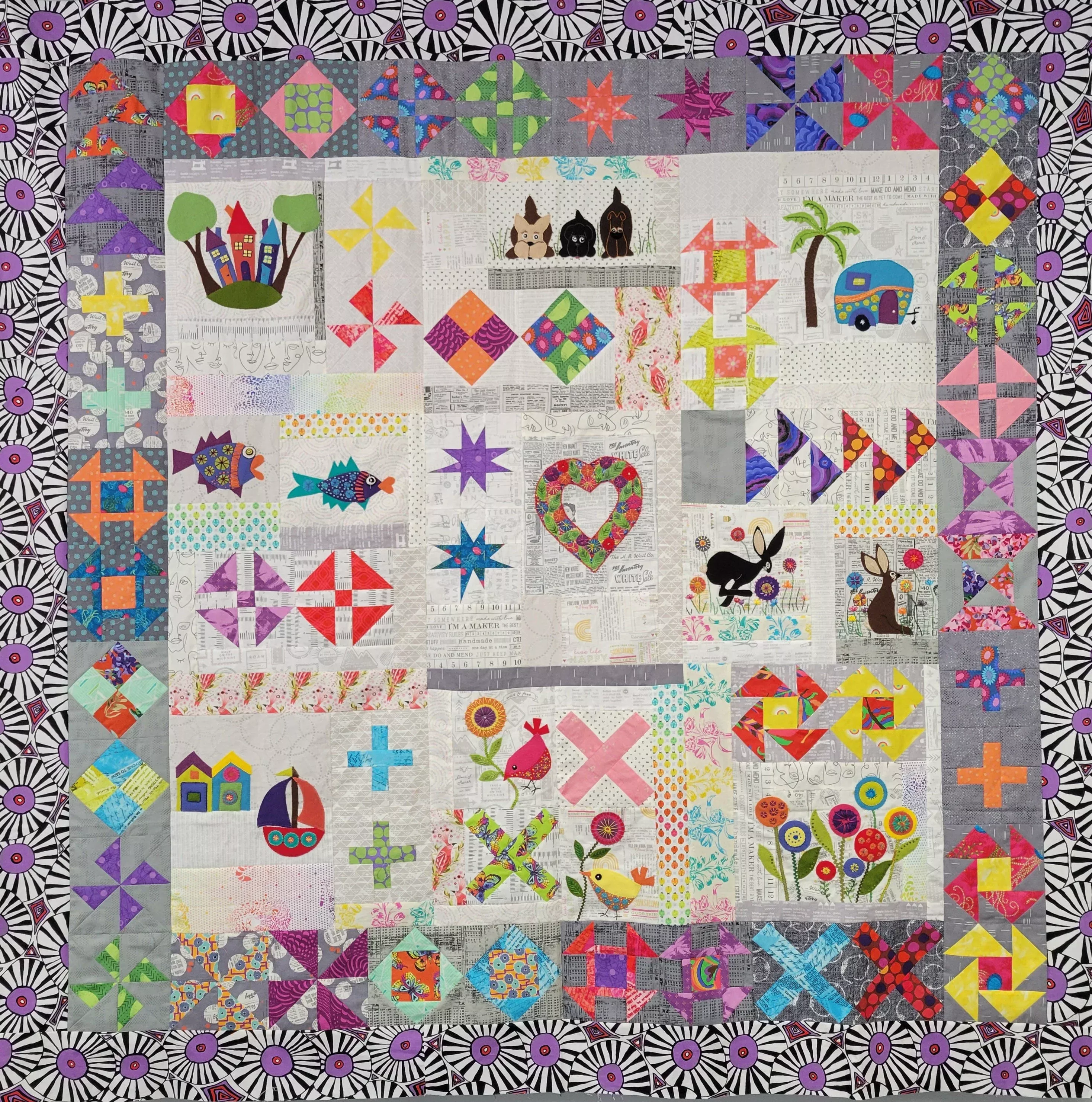 Wool - Hidden Treasures FULL Quilt Kit
