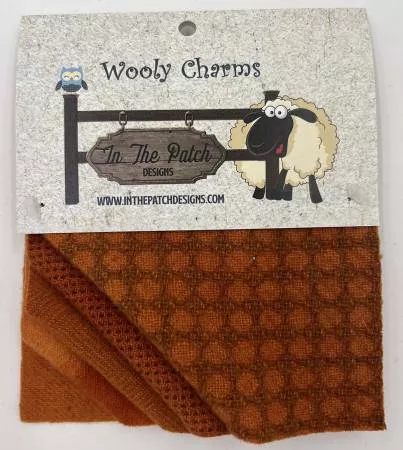Wooly Charms 5in x 5in Burnt Orange 5ct