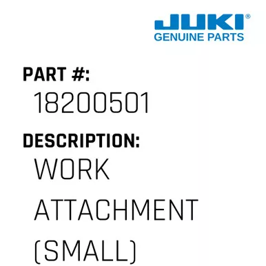 Work Attachment - Juki #18200501