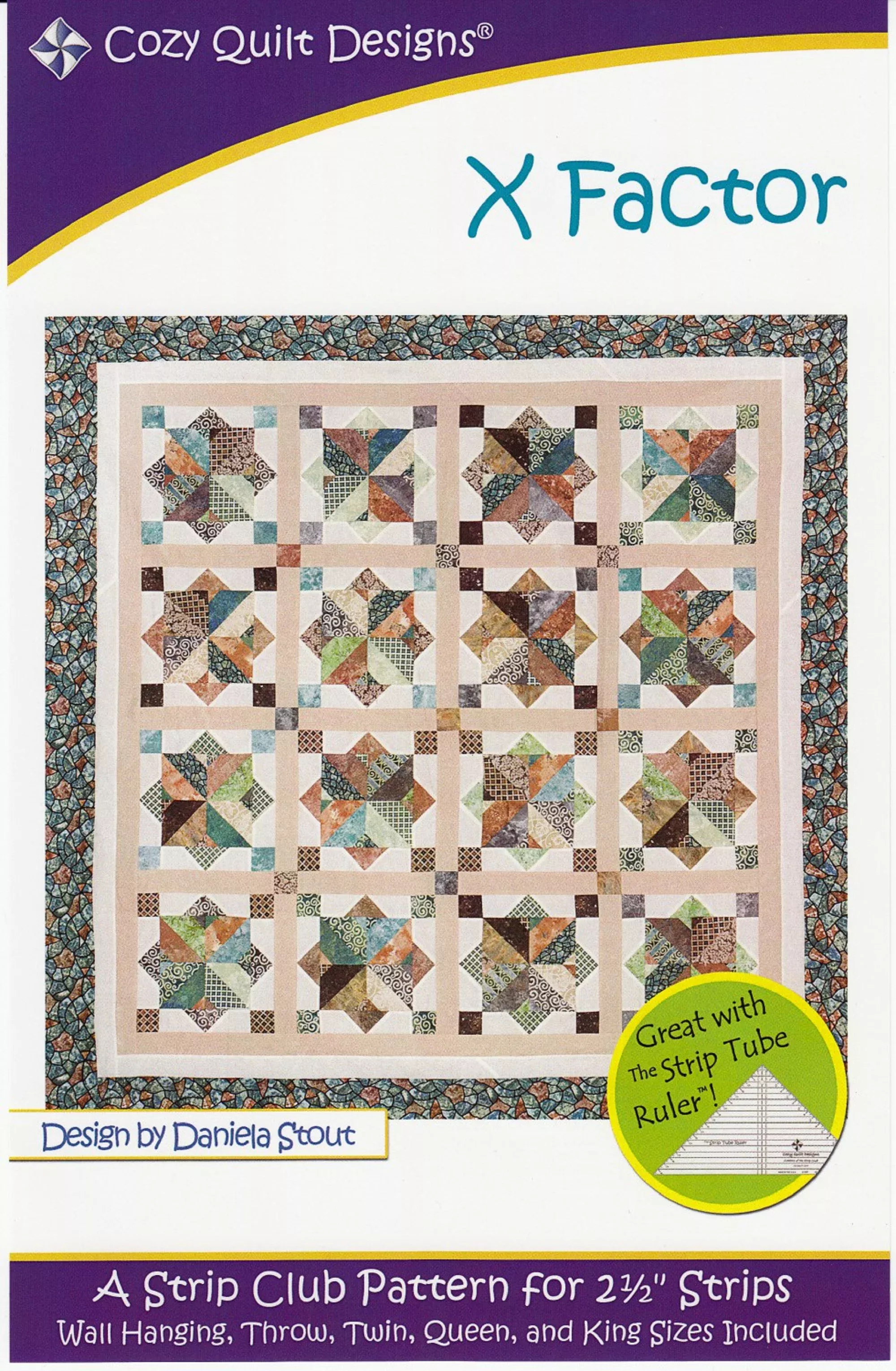 X Factor Quilt Pattern by Cozy Quilt Designs