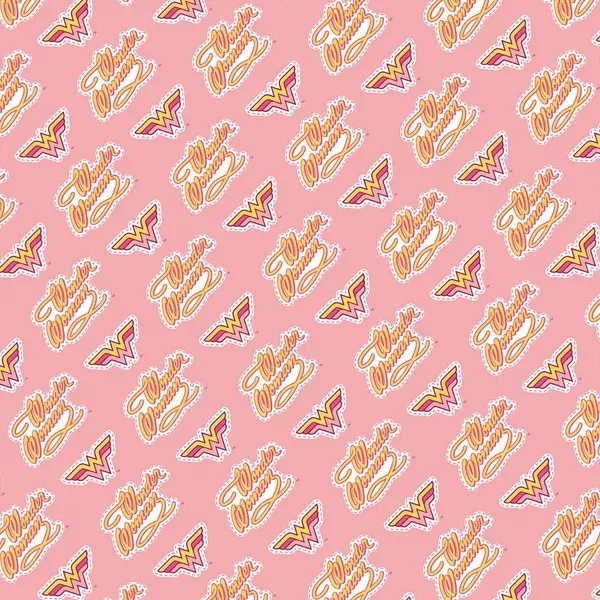 Young DC by DC ComicsWonder Woman Retro Logo Pink