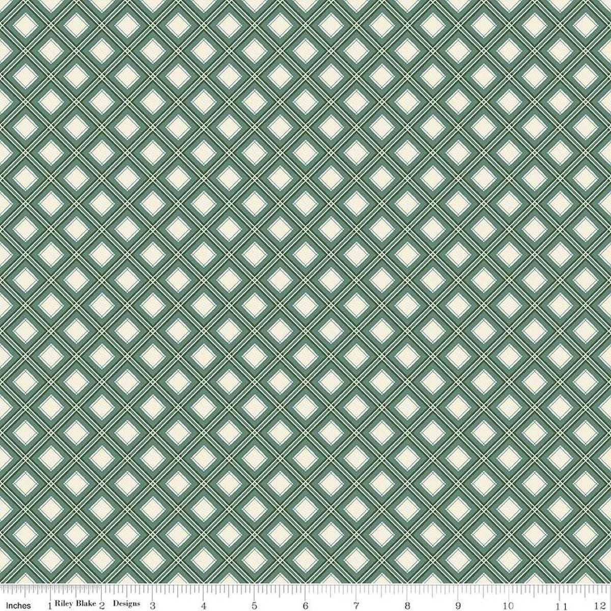 Yuletide Forest - Plaid - Sage Quilting Cotton by Katherine Lenius for Riley Blake