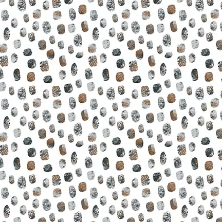 Zanzibar - Abstract Dot - White Quilting Cotton by Danielle Hartgers for Blank Quilting