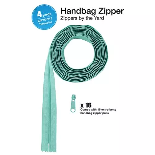 Zipper 4yds with Pulls Turquoise ZIPYD 212 By Annie
