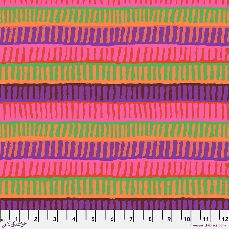 Zipper Stripe - Red PWBM103.REDAugust 2025 Collection by Kaffe Fassett Collective