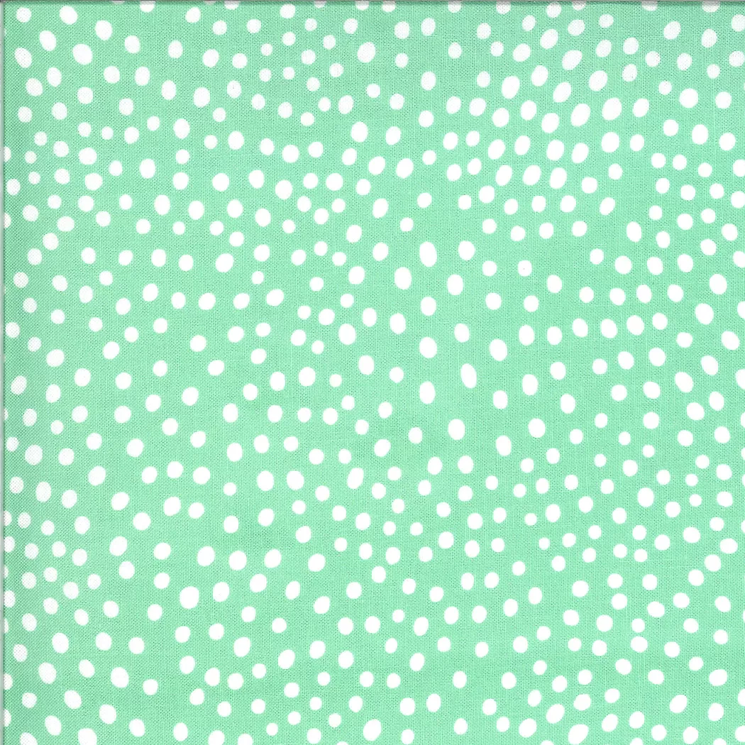 Zoology | Aqua Movement Dots by Gingiber For Moda Fabrics