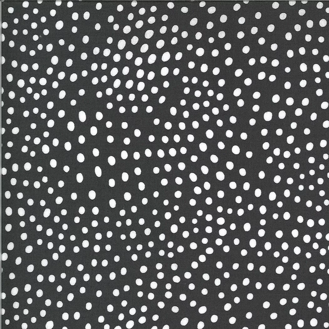 Zoology | Charcoal Movement Dots by Gingiber For Moda Fabrics