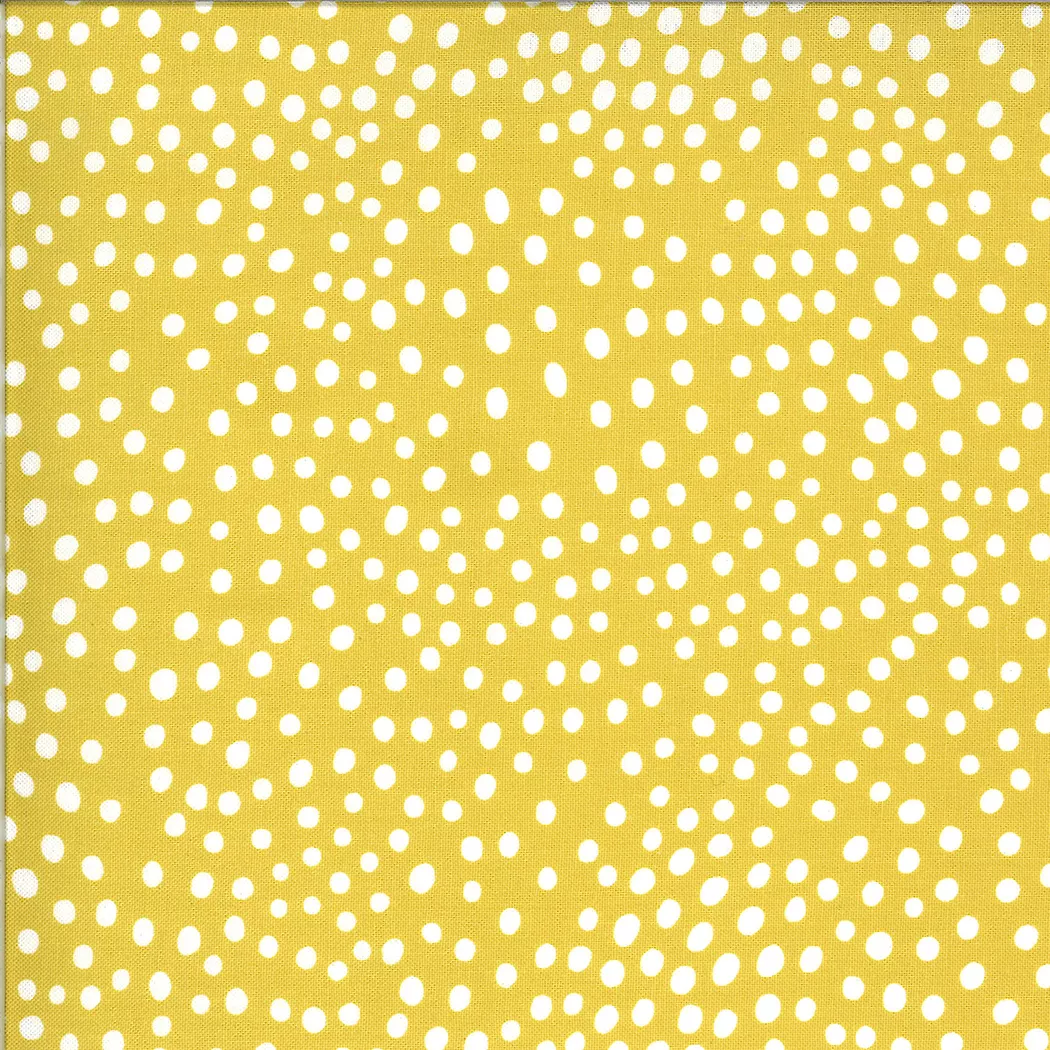 Zoology | Citrine Movement Dots by Gingiber For Moda Fabrics