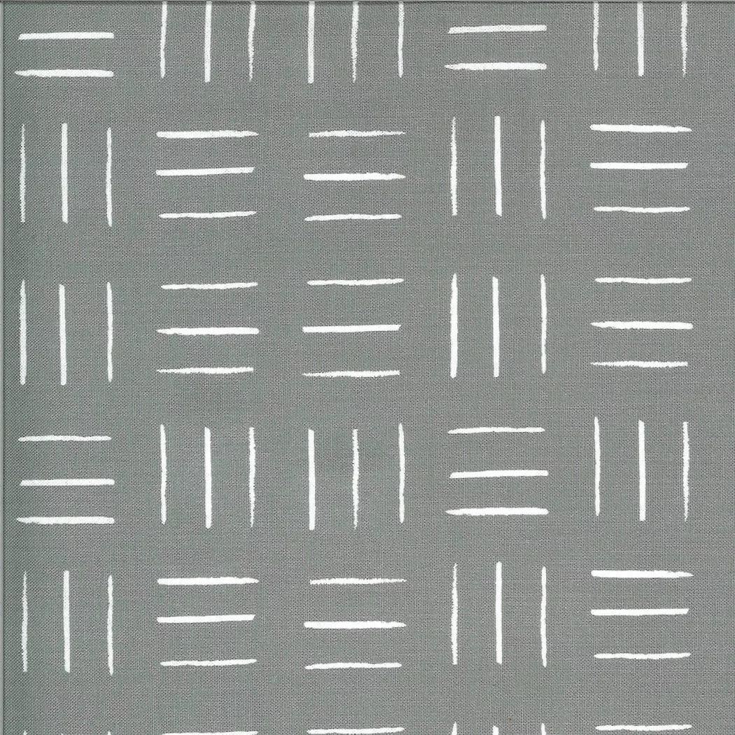 Zoology | Grey Opposing Lines by Gingiber For Moda Fabrics
