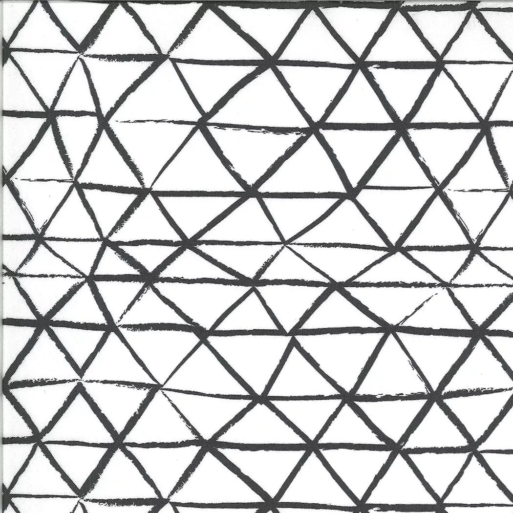 Zoology | Ivory Charcoal Rustic Triangle by Gingiber For Moda Fabrics