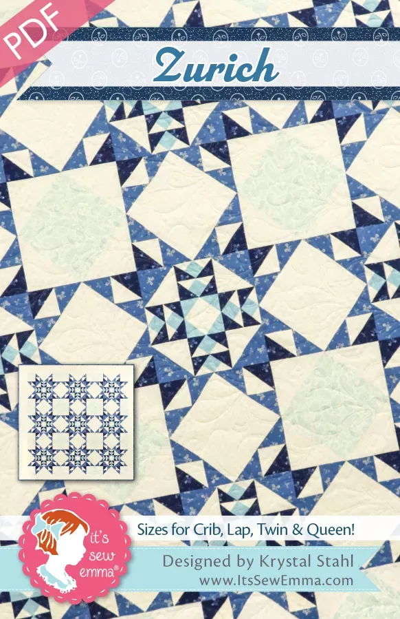 Zurich Downloadable PDF Quilt PatternIt's Sew Emma